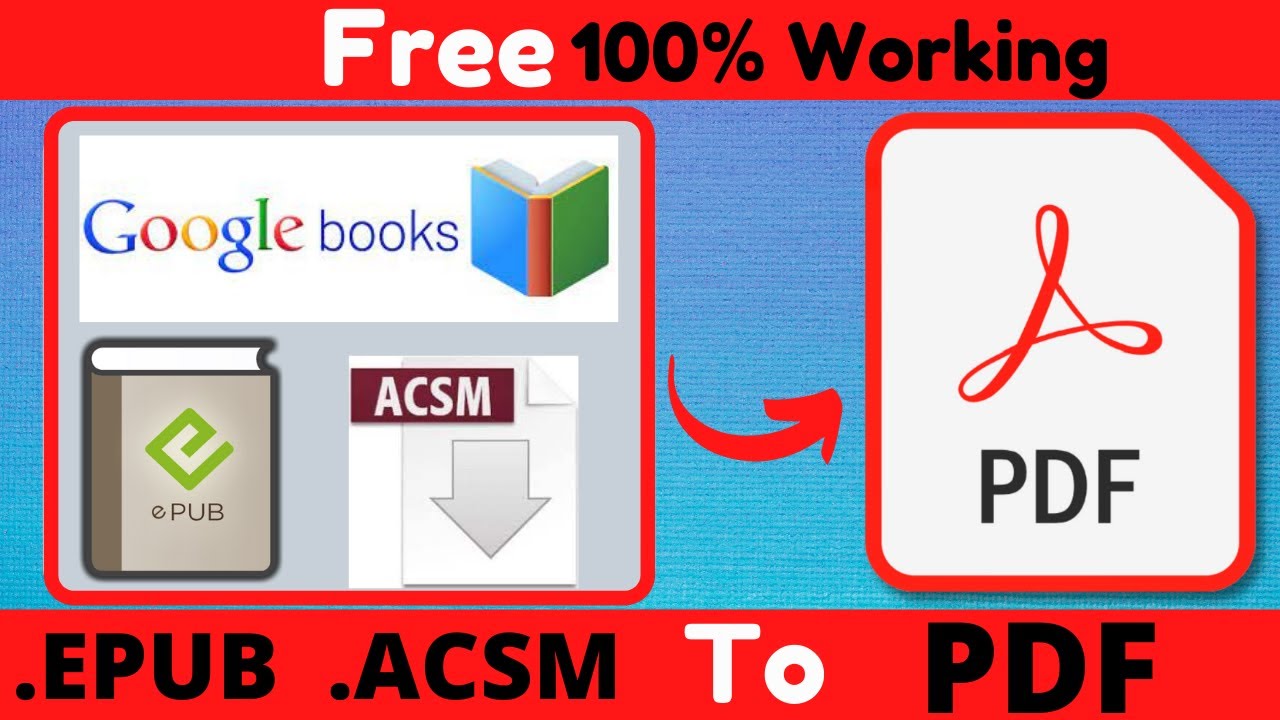 Convert acsm to pdf mac free